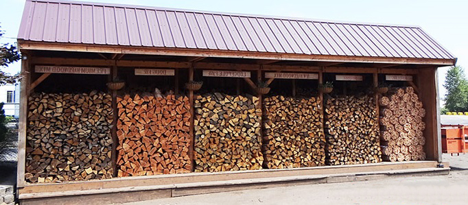 Хранение дров на улице
